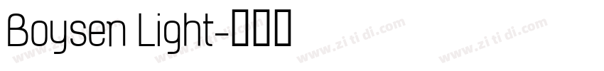 Boysen Light字体转换